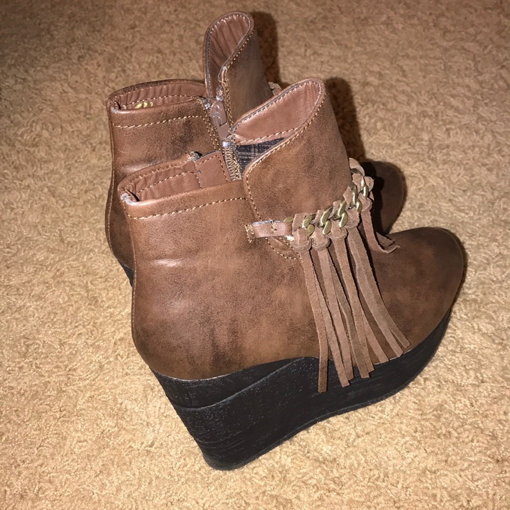 Brown booties